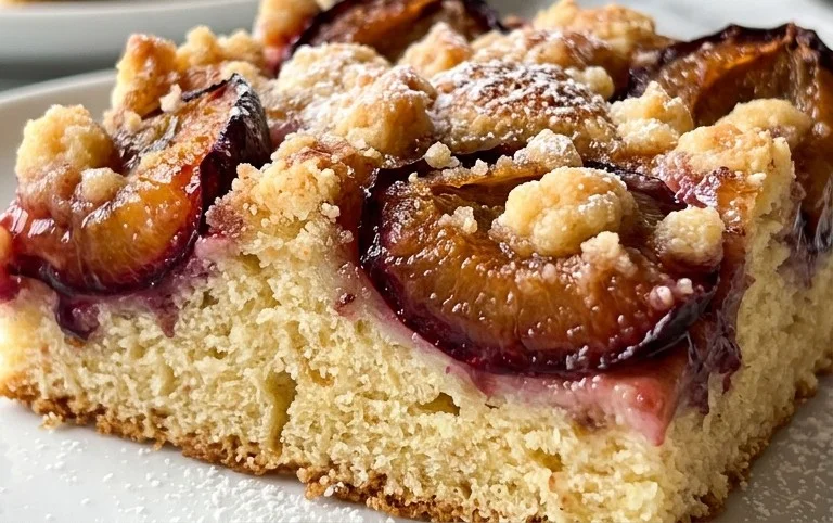 Schneller Pflaumenkuchen vom Blech