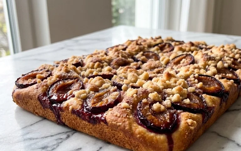 Schneller Pflaumenkuchen vom Blech