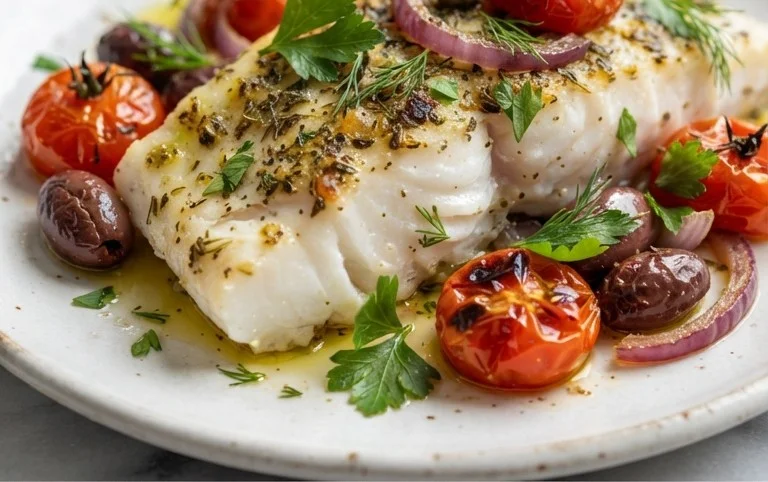 Easy Mediterranean Baked Fish Recipe - Flavorful & Quick