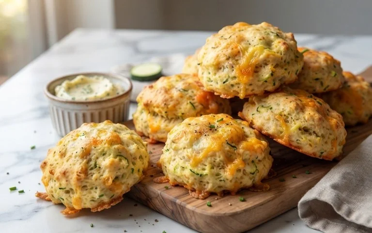 Zucchini Cheddar Biscuits