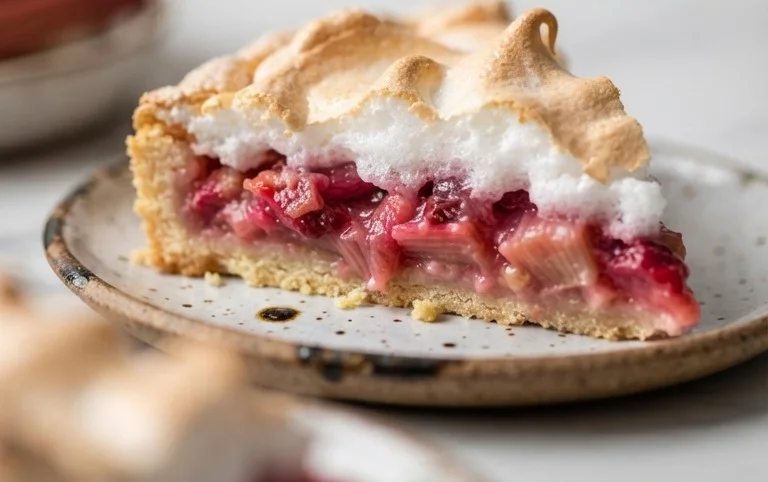 Rhabarber-Baiserkuchen
