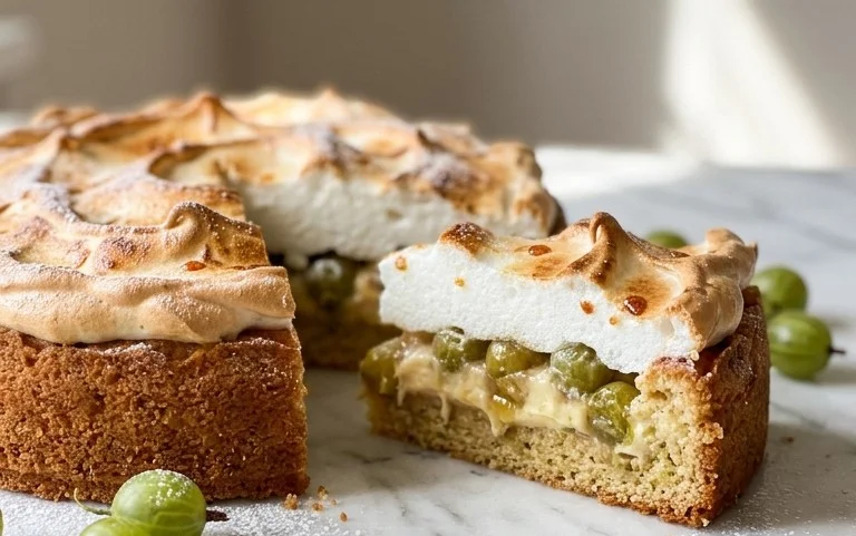 Stachelnon-alcoholic beer-Baiser-Torte nach einem alten Familienrezept