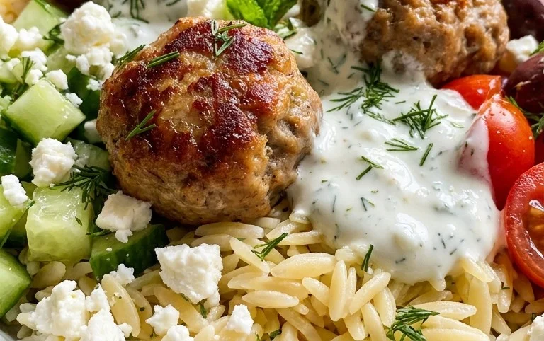 Greek Meatball Bowl Recipe