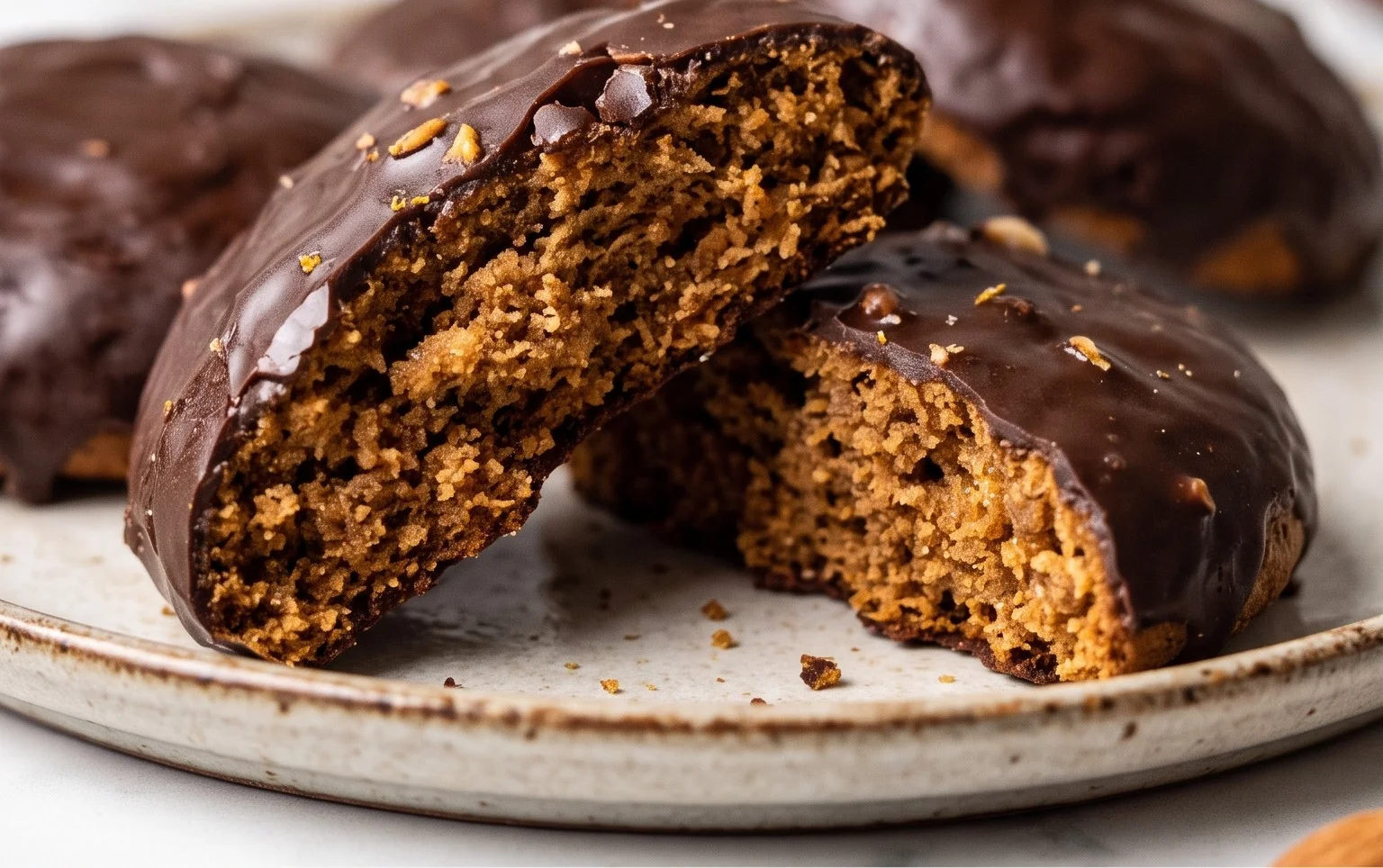 Veganer Lebkuchen - weich & schokoladig